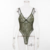 Cryptographic hot sale sheer lace bodysuit women backless transparent mesh bow sexy jumpsuit 2019 catsuit straps bodysuits thong