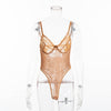 Cryptographic hot sale sheer lace bodysuit women backless transparent mesh bow sexy jumpsuit 2019 catsuit straps bodysuits thong