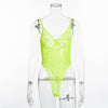 Cryptographic hot sale sheer lace bodysuit women backless transparent mesh bow sexy jumpsuit 2019 catsuit straps bodysuits thong
