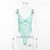 Cryptographic hot sale sheer lace bodysuit women backless transparent mesh bow sexy jumpsuit 2019 catsuit straps bodysuits thong