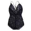 Sexy Womens Plus Size Lace Babydoll  skinny solid  Bodysuit