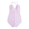 Sexy Womens Plus Size Lace Babydoll  skinny solid  Bodysuit
